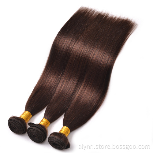 Brazilian Hair Weaving Straight Human Hair Bundles Light Brown